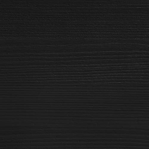 Creative Deco Large Black Wooden Box Storage with Hinged Lid - color: Black, size: XXL | Handles