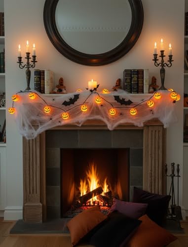 8.5FT Halloween Pumpkin Lantern String Lights Plug-in 10 LED Decor - color: Pumpkin Lantern Lights