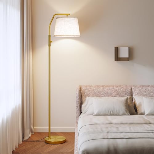 SUNMORY Floor Lamps for Living Room, 0-100% Dimmable Standing Lamp - color: Gold