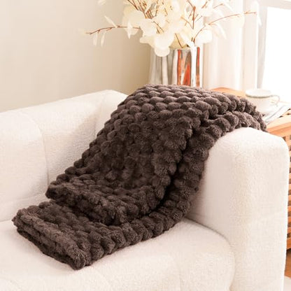 Excervent Big 3D Clouds Stylish Blanket for Kids, 40x50 Inches, Brown - color: Brown-l, size: 40"x50"