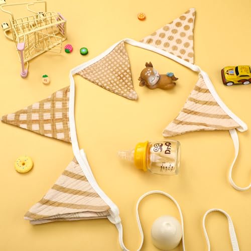 Oudain 2 Pcs Pennant Banner Flags Nursery Garland Triangle, Vivid Color - color: Vivid Color