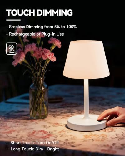 SAIWEYA Outdoor Waterproof Shower Lamp, 5200mAh Rechargeable Bathroom Lamp - color: White, size: 5200mAh