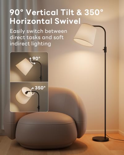 Smart RGB Arc Floor Lamp, 65", App Control, Compatible with Alexa - color: Black, size: 65"(App Control)