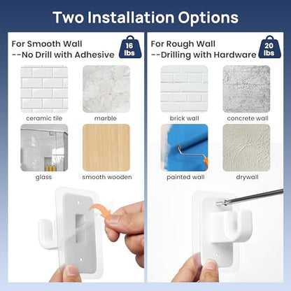 ENJOYBASICS Curtain Rods No Drilling for Renter, 28-60" Adjustable, White - color: White, size: 27-65"