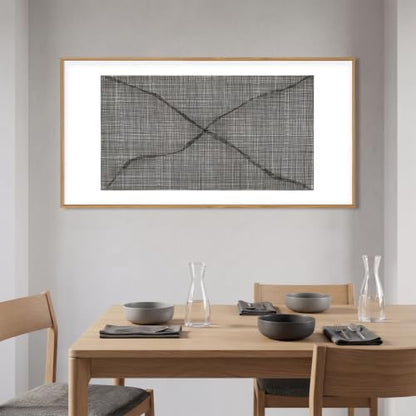 DRACIT Black White Abstract Framed Canvas Wall Art Set-20" x40" - color: Abstract Line Wall Art, size: 40"L x 20"W