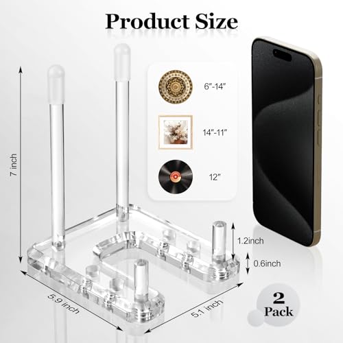 Plate Stands for Display, 2-Pack Clear Acrylic Display Easel - color: 2-Pack