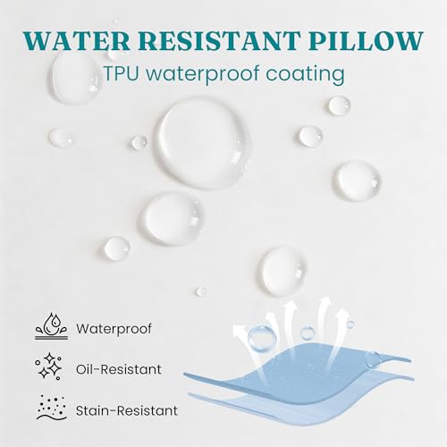 Oubonun Waterproof Outdoor Lumbar Pillow Inserts 14 x 22 Set of 2 - size: 14 × 22(Pack of 2)