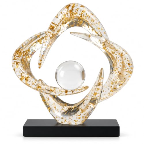 AWNR Modern Sculptures Living Room Shelf Decor Home Décor Accents - color: Gold A-c