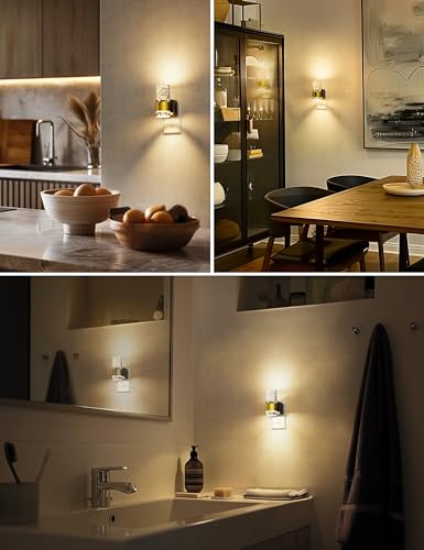 L LOHAS LED Night Lights Plug into wall, Soft Warm Night Light - color: Gold Ring-3000K, size: 1 Pack