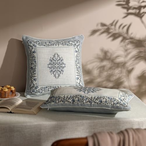 ISAENNE Designer Elegant Rectangle Throw Pillow Cover,Set of 2,20"x12" - color: Segerman a, size: 20" x 12" (Pack of 2)