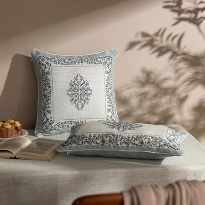 ISAENNE Designer Elegant Rectangle Throw Pillow Cover,Set of 2,20"x12" - color: Segerman a, size: 20" x 12" (Pack of 2)