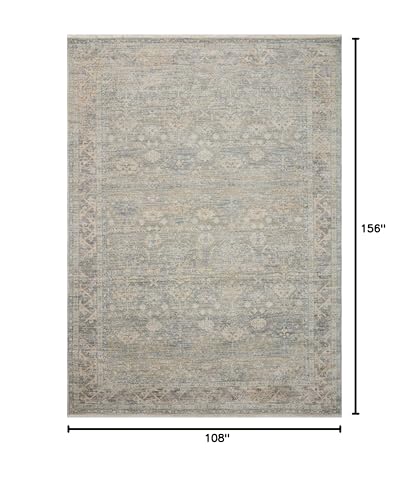Loloi Angela Rose Blake Sky/Beige 9' x 13' Area Rug - color: Sky / Beige, size: 9' x 13' (Rectangular)