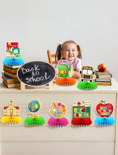 Back to School Table Decorations, 9 Pcs Welcome Back to School centerpieces - style: Back to School