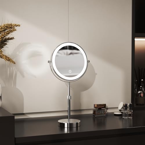 Nicesail Magnifying Lighted Makeup Mirror Height Adjustable