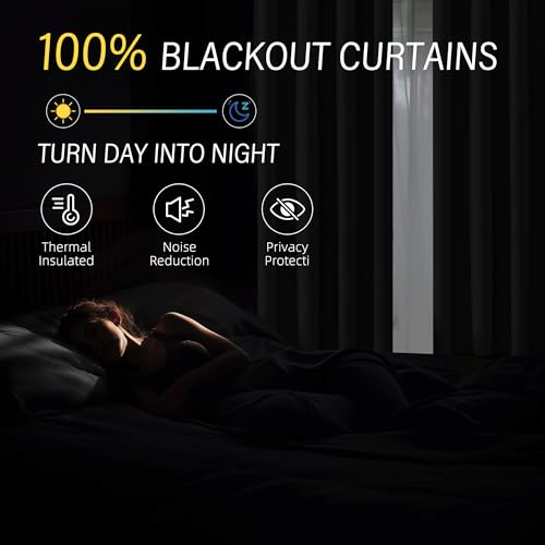 ChrisDowa Mustard Yellow Blackout Curtain 45 Inch Long 2 Panels for Bedroom - color: Mustard Yellow, size: 52"W x 45"L (Pack of 2)