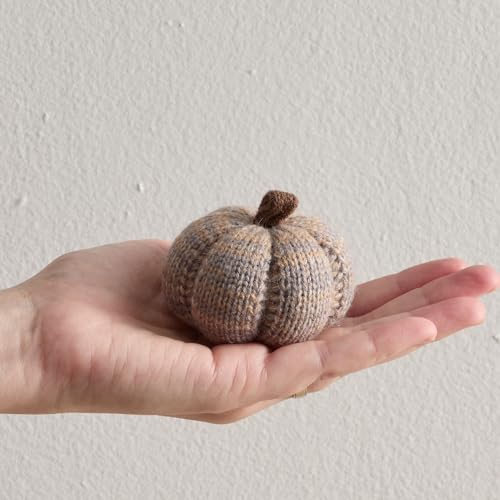 Your Heart's Content Mini Knit Pumpkins (Cobblestone 5) - color: Cobblestone 5