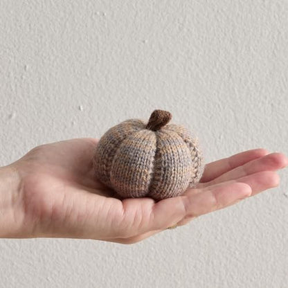 Your Heart's Content Mini Knit Pumpkins (Cobblestone 5) - color: Cobblestone 5