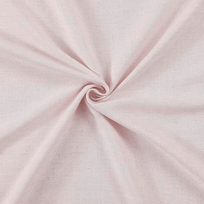 Vision Home Light Pink Linen Pinch Pleated Semi Sheer Curtains 40Wx72Lx2 - color: Soft Pink/Pinch, size: 40"W x 72"L (Pack of 2)