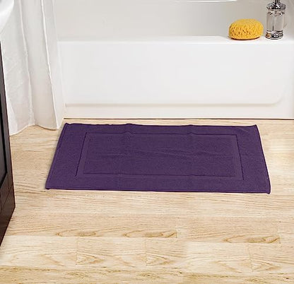 Utopia Towels Cotton Bath Mat, 21x34 in, 2 Pack, Plum - color: Plum, size: 2 Bath Mats