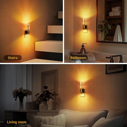 JandCase Night Light, Flameless Candle Amber Night Lights Plug into Wall - color: Bubble