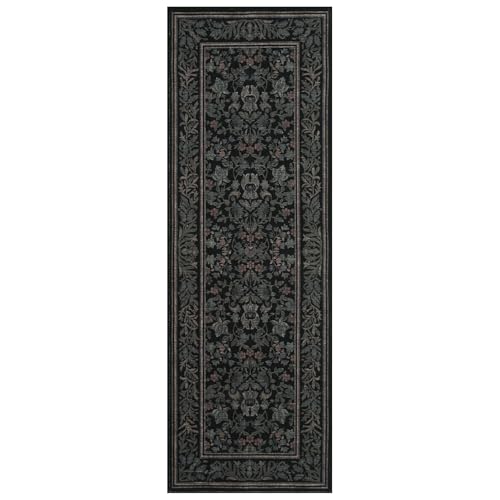 GarveeHome Washable 2.5x10 Hallway Runner Rug Non Slip Kitchen Rugs, Black - color: Black, size: 2'6" x 10' (Rectangular)