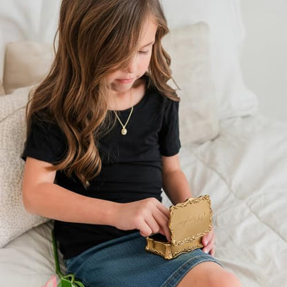 Cherished Moments Personalized Rectangle Jewelry Box with Name - color: Gold Name