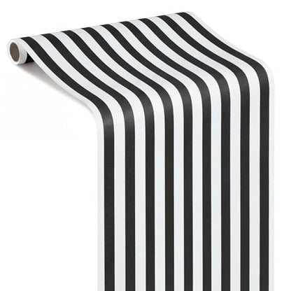 AmazingSpark Striped Table Runner Roll,Black,50' Long X 16" Wide - color: Black, size: 50' Long X 16" Wide