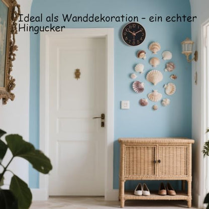 Silent Wall Clocks Battery Operated 8 Inch, Analog Wall Clock with Oversized Number Tempered Glass Clock Face, Non Ticking Wall Clocks for Living Room Bedroom Kitchen Office, Black Rose Gold - color: Black Rose Gold, size: 8 Inch