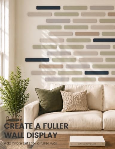 Fluxynara 13" x 2" Felt Wall Panels, Boho Dune - color: Boho Dune, size: 8-pack