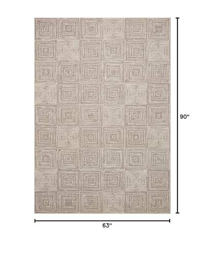 Loloi Darby Beige/Grey 5'-3" x 7'-6" Area Rug - color: Beige / Grey, size: 5'3" x 7'6" (Rectangular)