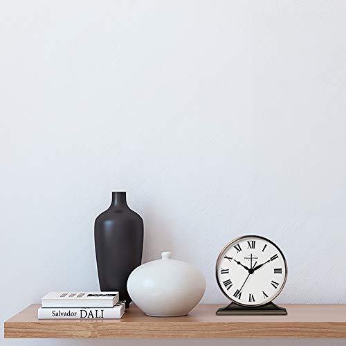 Presentime Lewis Mantel Alarm Clock - color: Copper Finish, size: 5.5*5 inch
