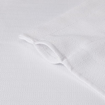 Chyhomenyc White Curtains 78 Inch Length, 2 Panels, Faux Linen Textured - color: White, size: 40"W x 78"L (Pack of 2)