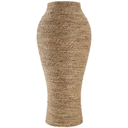 Deco 79 Seagrass Vase, Vase 11" x 11" x 24", Brown - size: 11" x 11" x 24"