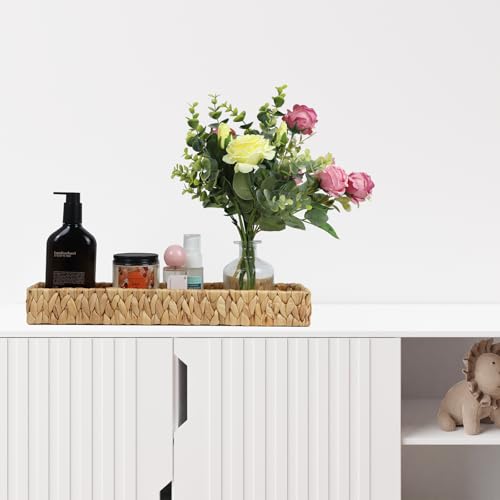 Water Hyacinth Bathroom Vanity Tray, 16.7 Inch - size: 16.7" x 6" x 2"