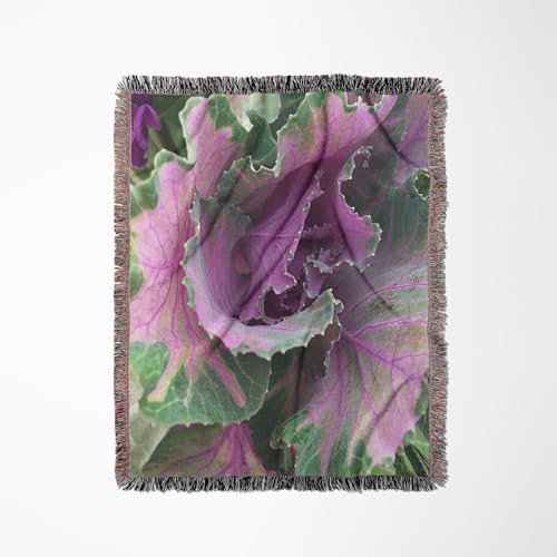3dRose Cabbage Flower Woven Blanket