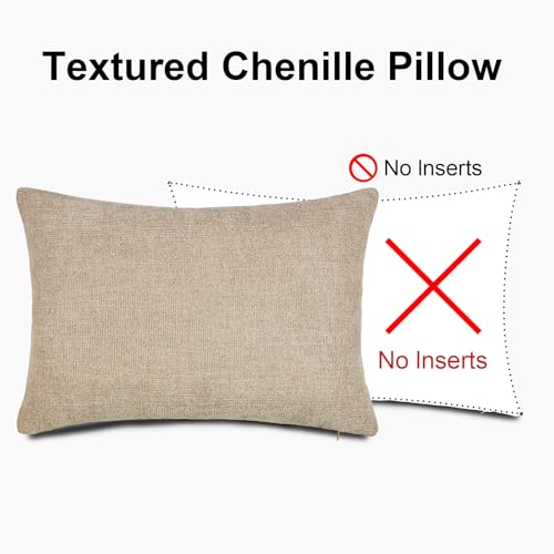 Oatmeal & Cream 14x20 Inch Pillow Covers Set of 2 - color: Oatmeal,cream, size: 20" x 14" (Pack of 2)