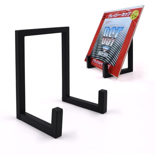 Vinyl Record Holder, 1 Pcs Metel Tabletop Record Display for Album Magazine