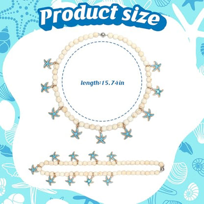 4 Pcs Magnetic Starfish Themed Curtain Tiebacks Ocean Coastal Pearl Bead Curtain Tiebacks Holders Boho Farmhouse Bedroom Decor Accessories for Home Office Hotel Living Room - style: Cute