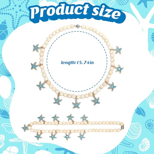 4 Pcs Magnetic Starfish Themed Curtain Tiebacks Ocean Coastal Pearl Bead Curtain Tiebacks Holders Boho Farmhouse Bedroom Decor Accessories for Home Office Hotel Living Room - style: Cute