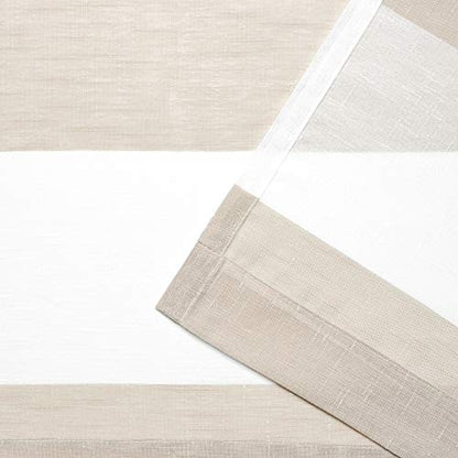 Exclusive Home Darma Sheer Linen Rod Pocket Curtain Panel Pair, 50"x84", Linen, 2 Piece - color: Linen, size: 50"W x 84"L (Pack of 2)