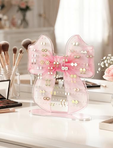 NiHome Earring Holder Organizer, 202 Holes Acrylic Jewelry Display Stand