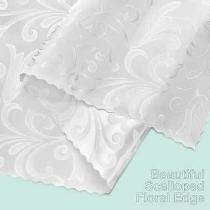White Satin Table Runner 12 x 108 Inch, 2 Pack - color: White, size: 2 Pcs