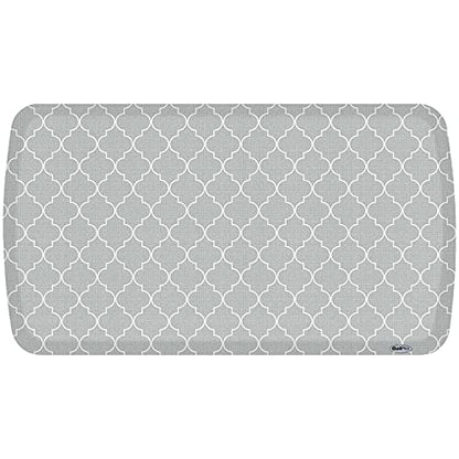 GelPro Elite Trellis Light Grey Kitchen Comfort Mat, 20" x 36 - color: Trellis Light Grey, size: 36"L x 20"W x 0.8"Th