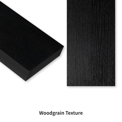 Small Black Floating Shelves for Wall, 12 Inch, Set of 2, Bathroom - color: Black, size: 11.8''