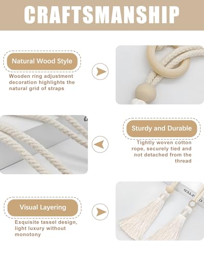 8 Pack Curtain Holdback Natural Rope Curtain Tiebacks