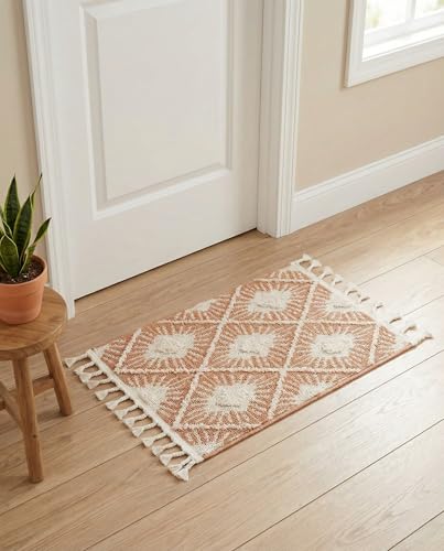 Rugs.com Boho Collection Rug – 2x3 Rust Red Medium-Pile Rug Perfect for Entryways, Kitchens, Breakfast Nooks, Accent Pieces - color: Rust Red, size: 2' x 3' Rectangular