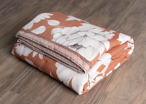 Maison d' Hermine Throw Blanket for Couch Lightweight Soft (50''X60'') - color: 032 - Pretty Autumn - Langoustino, size: 50"x60"