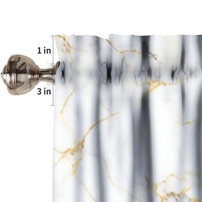 Luxury Pink Kitchen Valance, Abstract Purple White Gold Marble Lines Texture Print Blackout Short Window Curtain Treatment for Cafe Girls Bedroom Living Room, 54x18inch - color: Marble-17