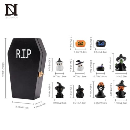 DN DECONATION Halloween Decorations Miniature Figurines Table Centerpiece - color: Hat & Witch & Owl