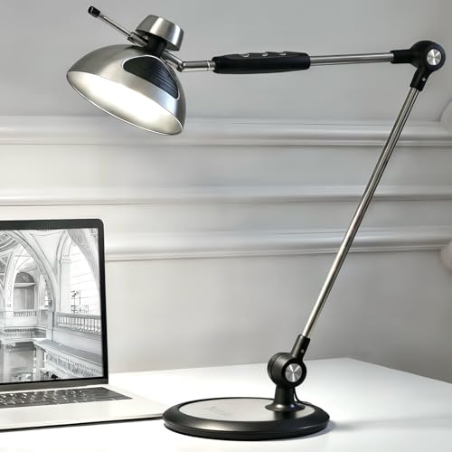 OTUS Tall LED Architect Desk Lamp for Home Office, Gesture Control - color: Space Grey